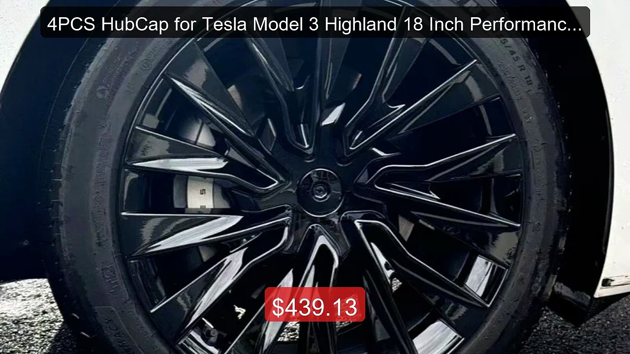 4PCS HubCap for Tesla Model 3 Highland 18 Inch Performance Rep... -- Best Buy 2026 | Great Quality!