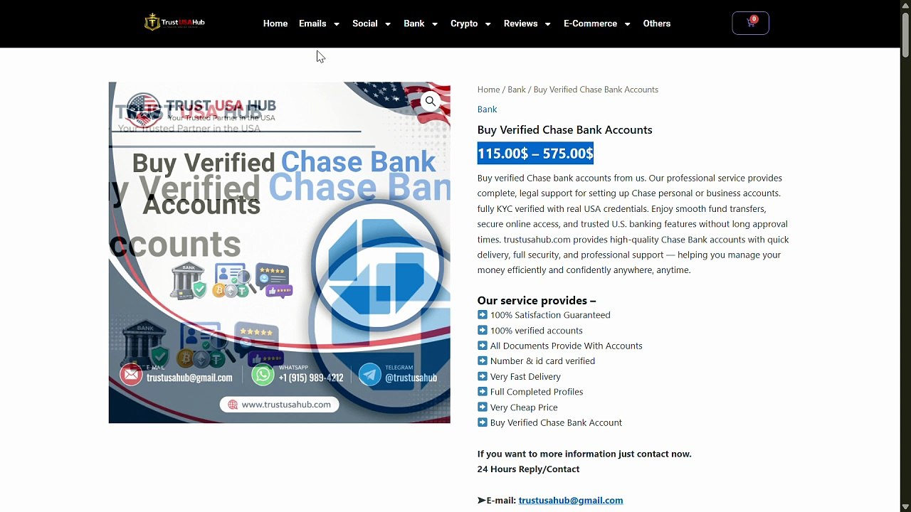 Trusted Ways to Instantly Buy Verified Chase Bank Accounts