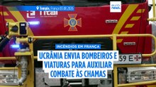 França: 70 bombeiros ucranianos ajudam a combater incêndio de Gironde