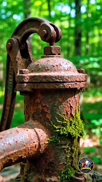 100-Year-Old Rusty Hand Water Pump Restoration.