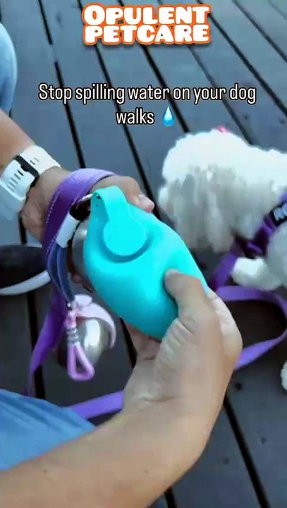 Pull. Flip. Done. — Portable Dog Water Bottle for Travel