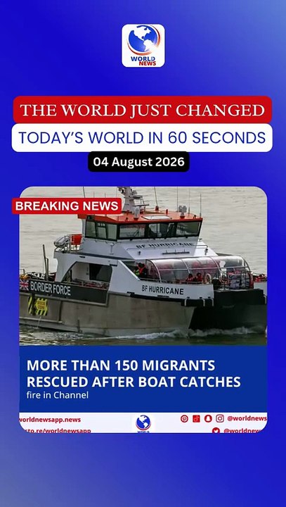 More than 150 migrants rescued after boat catches fire in Channel