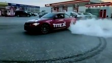 🔥 BMW Drift Show at Sunset | Insane Tire Smoke & Perfect Donuts #Shorts