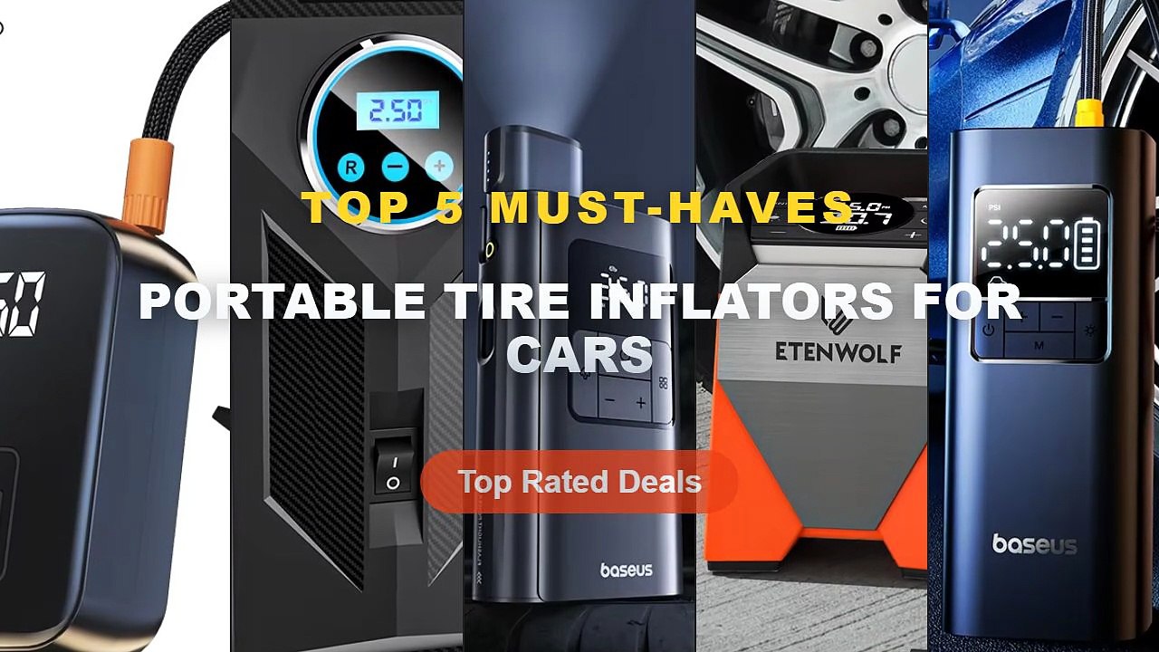 Best Portable Tire Inflators For Cars on AliExpress | Review - Baseus Wired/Wireless Car Air Pump with Dethable Flashlig...