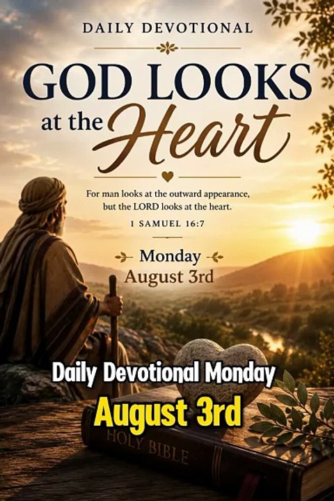 ☀️🙏 Powerful Good Afternoon Prayer | God Looks at the Heart | 1 Samuel 16:7 ❤️