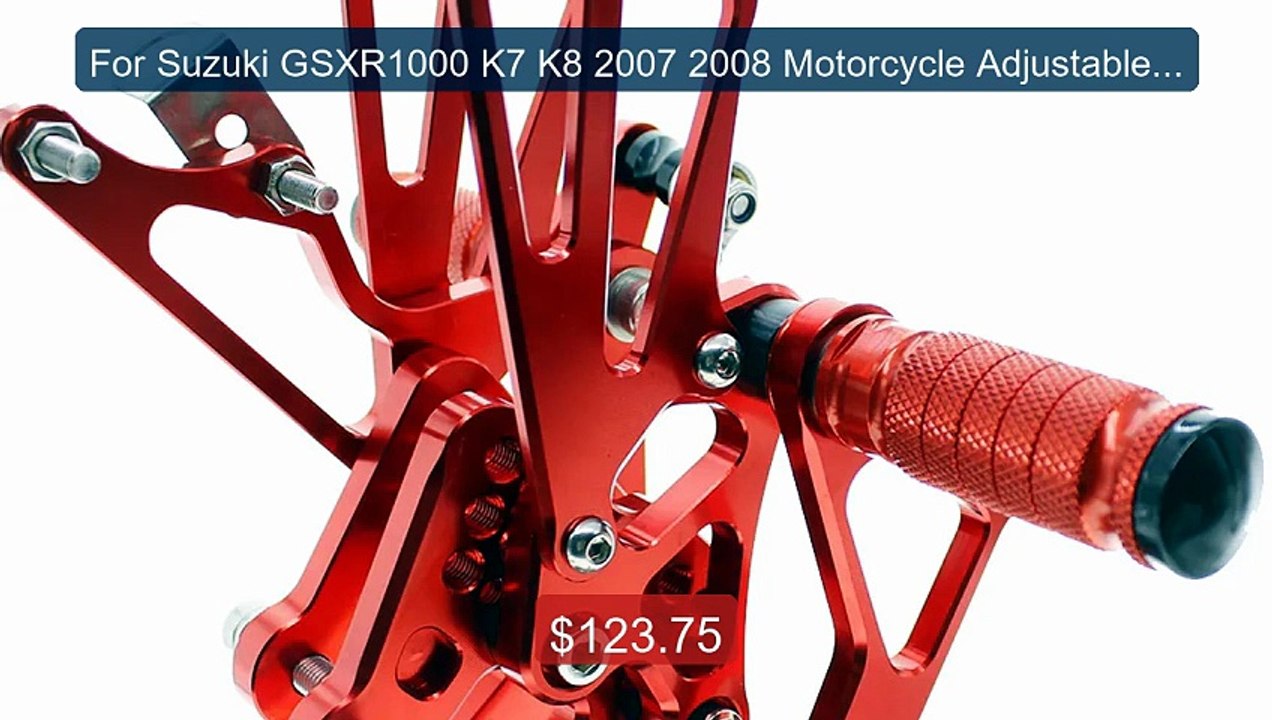 For Suzuki GSXR1000 K7 K8 2007 2008 Motorcycle Adjustable Rea... -- Amazing Value 2026 | Must Have!