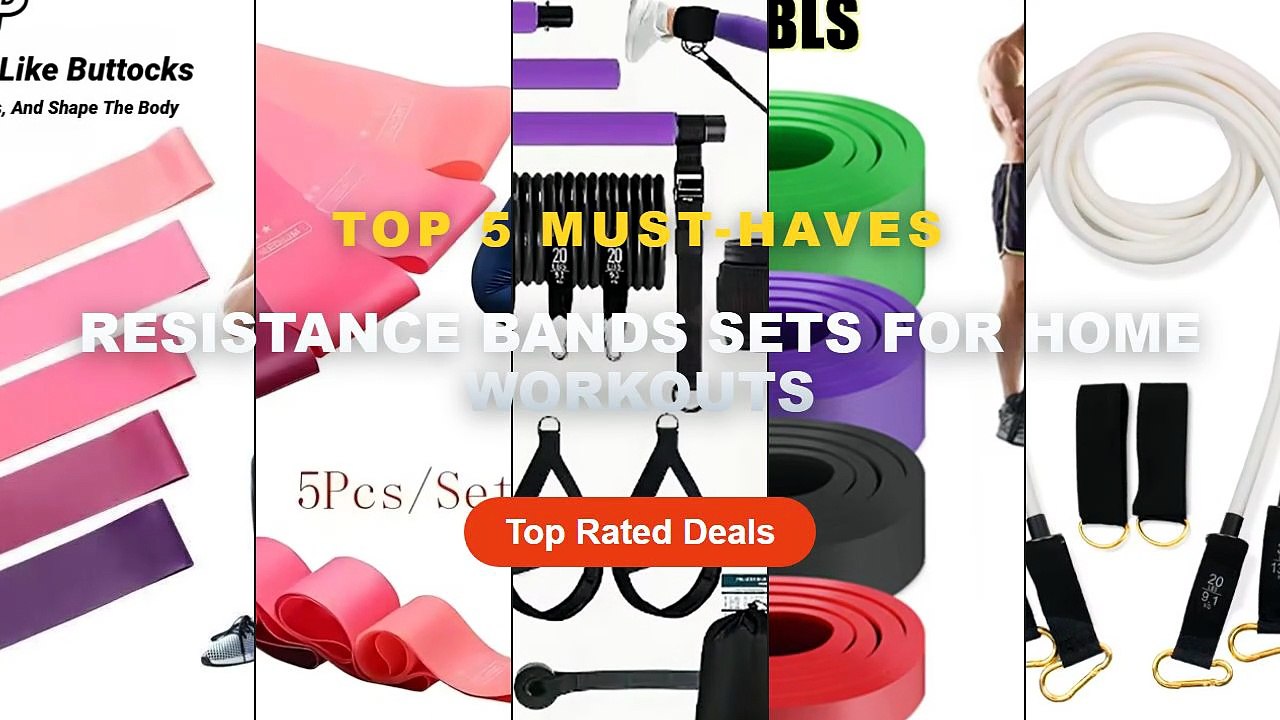 Amazing Resistance Bands Sets For Home Workouts You Need To See - 110 200lbs Resistance Band Set for Workout or Home Wor...