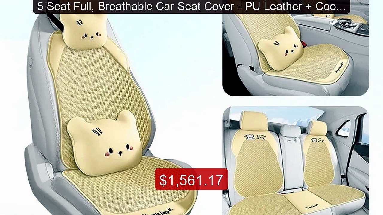 5 Seat Full, Breathable Car Seat Cover - PU Leather + Cool Ice... -- Hot Deal 2026 | Limited Offer!