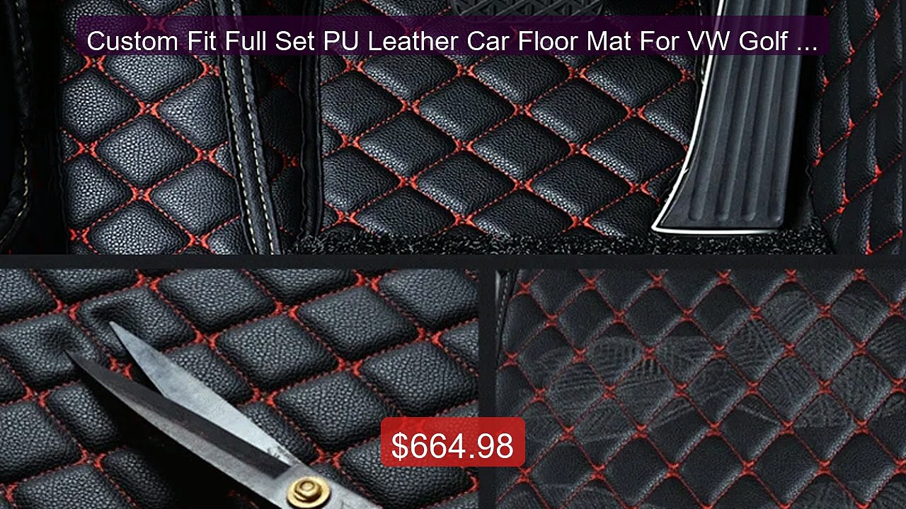 Custom Fit Full Set PU Leather Car Floor Mat For VW Golf 5 6 7... -- Best Buy 2026 | Great Quality!