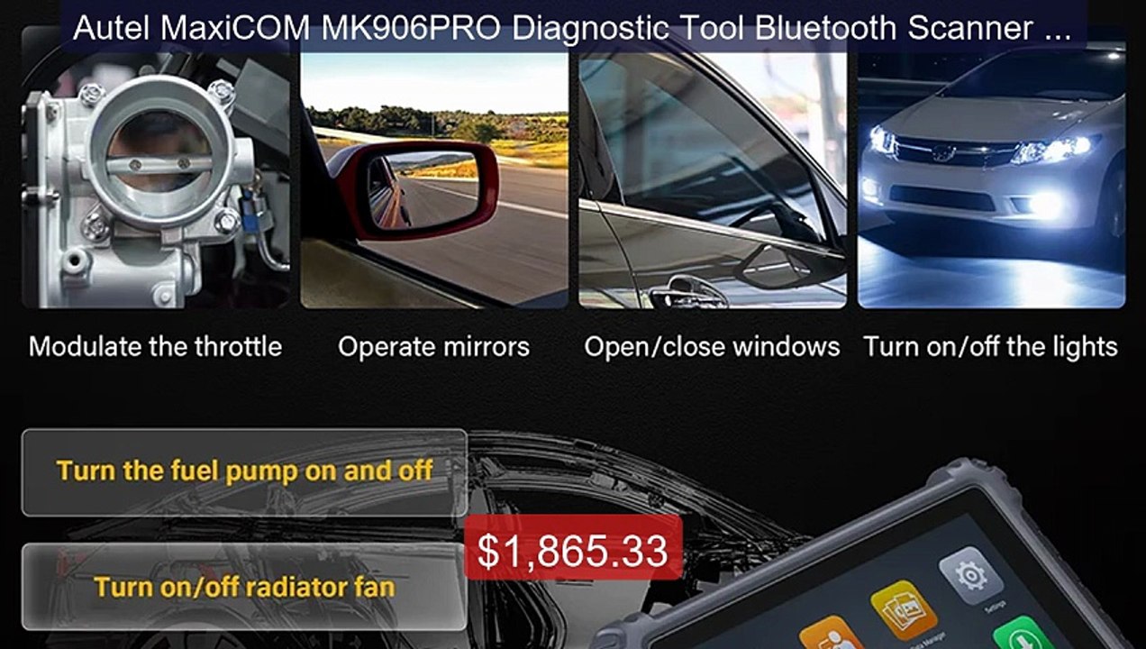 Autel MaxiCOM MK906PRO Diagnostic Tool Bluetooth Scanner Automotiv... -- Best Deal 2026 | Shop Now!