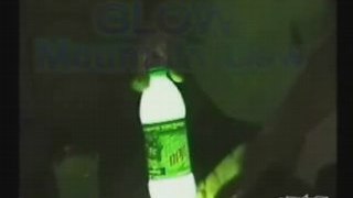 glow in the dark mountain dew bottle