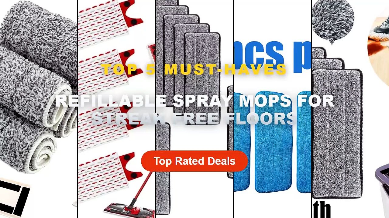 Amazing Refillable Spray Mops For Streak Free F...
