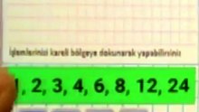 1.1- Çarpanlar ve Katlar - 6. Sınıf Matematik