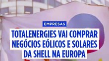 TotalEnergies vai adquirir negócios eólicos e solares da Shell na Europa