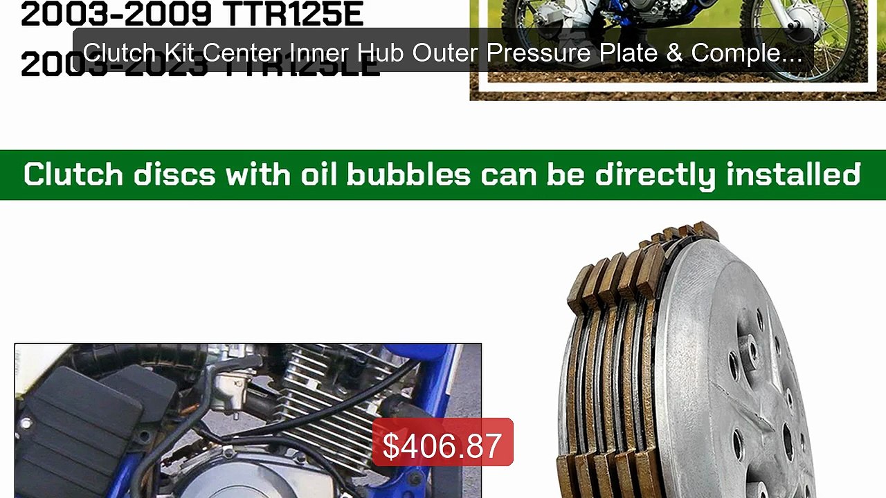 Clutch Kit Center Inner Hub Outer Pressure Plate & Complete G... -- Amazing Value 2026 | Must Have!