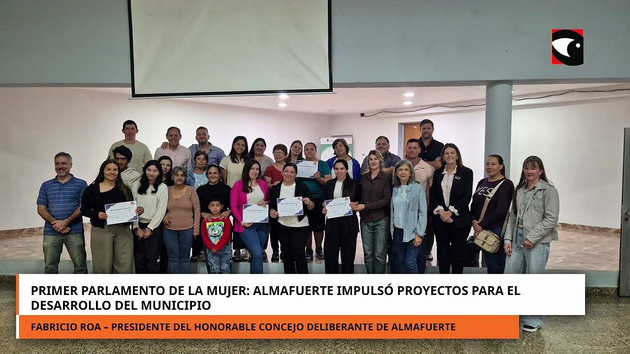 Primer Parlamento de la Mujer: Almafuerte impulsó la participación ciudadana