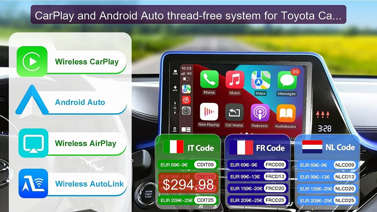 CarPlay and Android Auto thread-free system for Toyota Camry C... -- Best Buy 2026 | Great Quality!