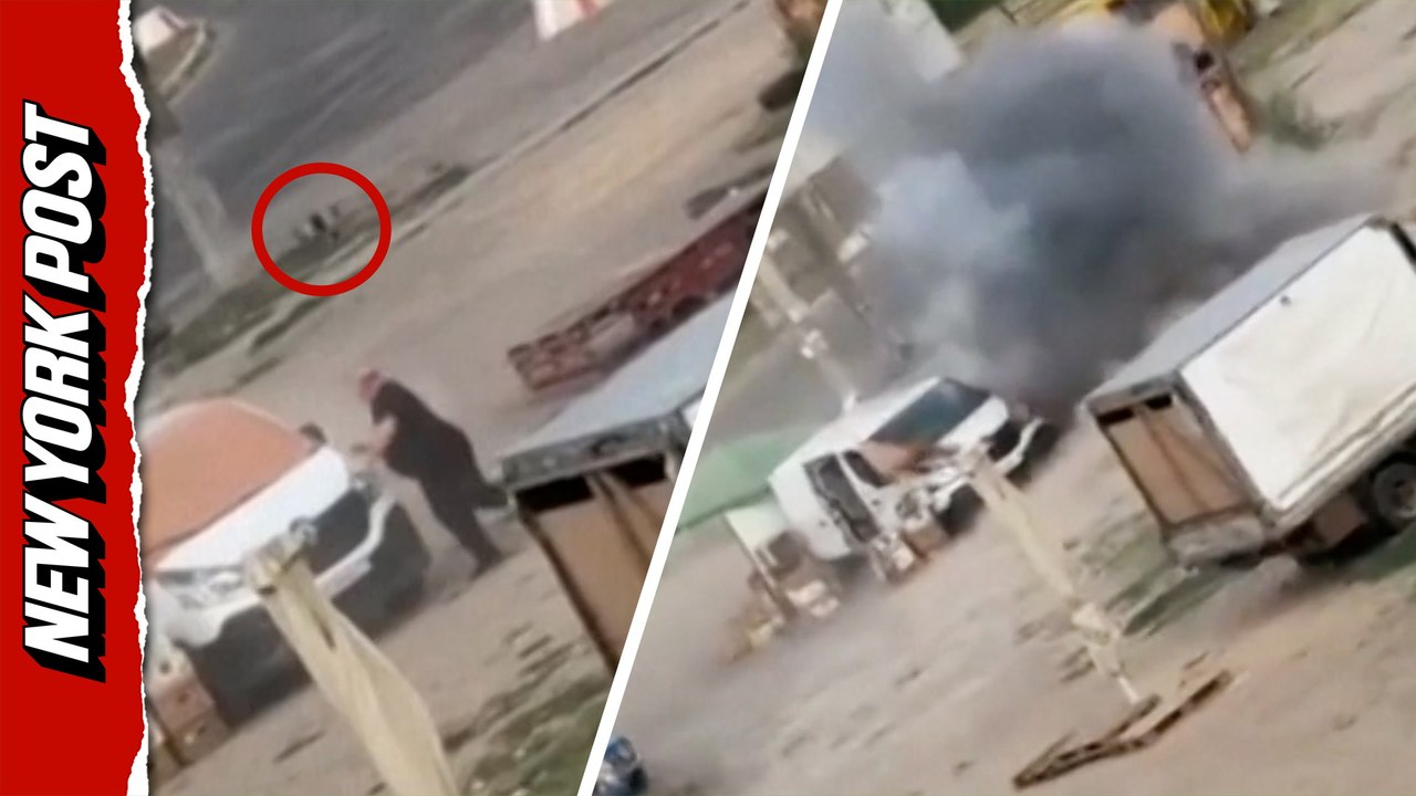 Chilling Video Shows Russian Drone Hunting Civilian Before Exploding in Ukraine