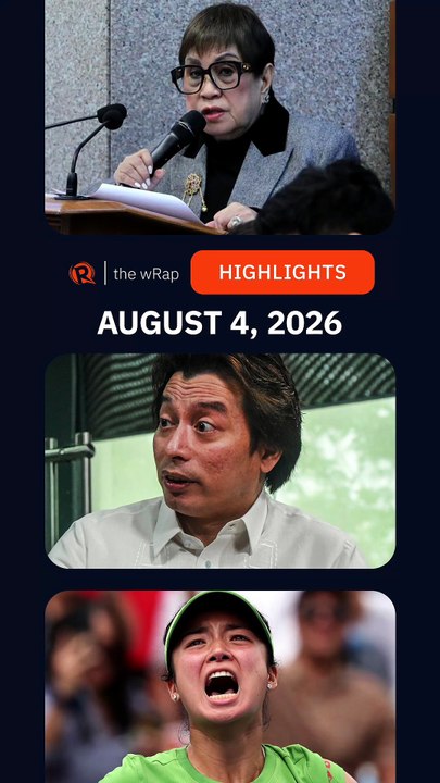 Today’s headlines: Lorna Kapunan, Sara Duterte impeachment, Alex Eala| The wRap | August 4, 2026