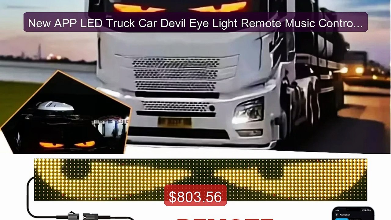 New APP LED Truck Car Devil Eye Light Remote Music Control Custom ... -- Best Deal 2026 | Shop Now!