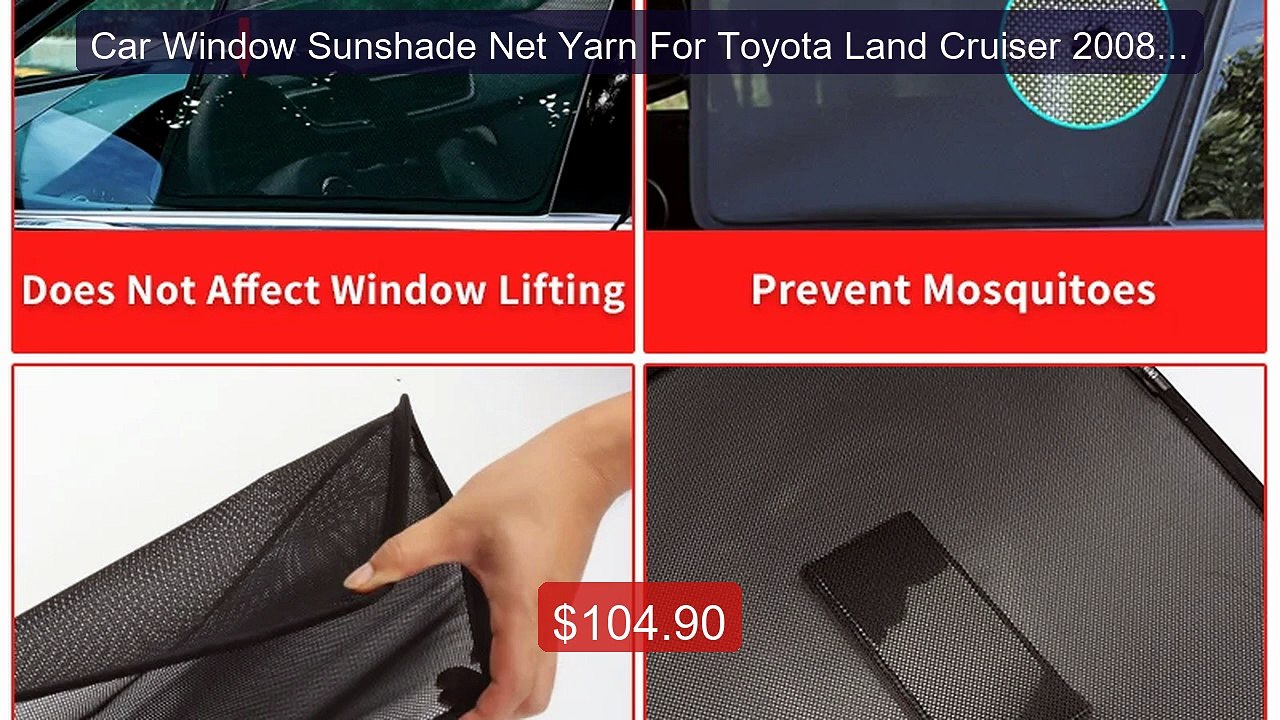 Car Window Sunshade Net Yarn For Toyota Land Cruiser 2008 202... -- Amazing Value 2026 | Must Have!