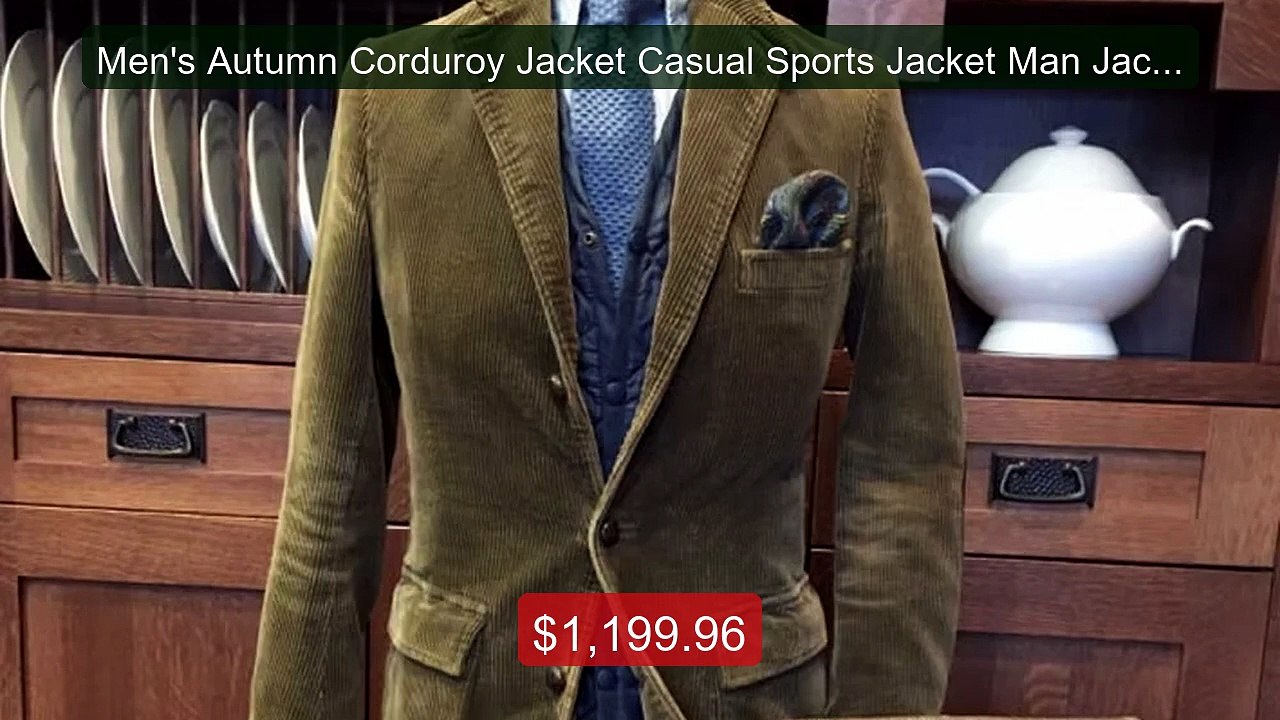 Men's Autumn Corduroy Jacket Casual Sports Jacket Man Jackets Mens... -- Best Deal 2026 | Shop Now!