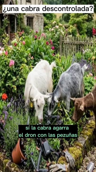 La cabra contra el dron