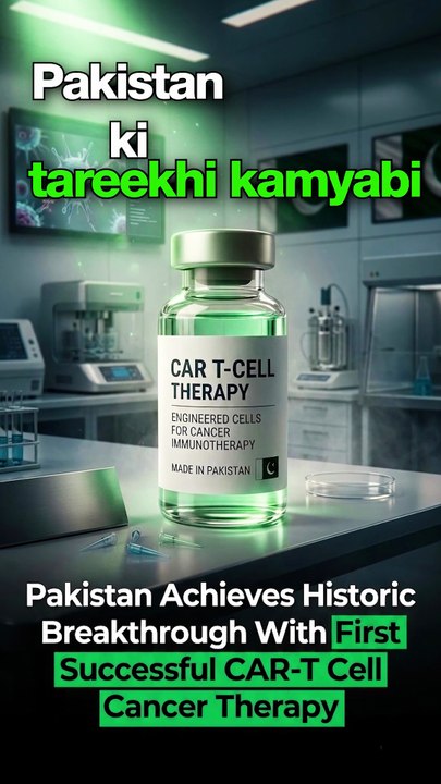 Pakistan Achieves Historic Medical Breakthrough with First Successful CAR T-Cell Therapy!