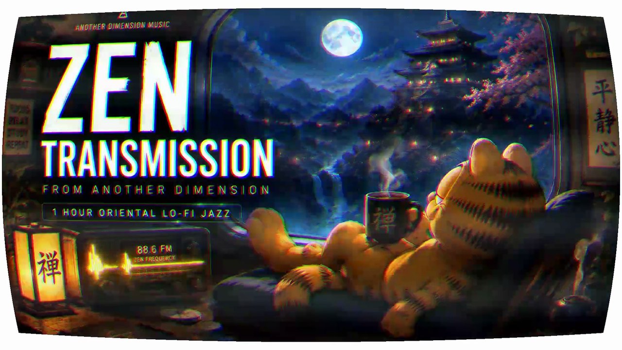 Deep Focus From Another Dimension | Zen Transmission | 1 Hour Cinematic Oriental Lo-fi Jazz