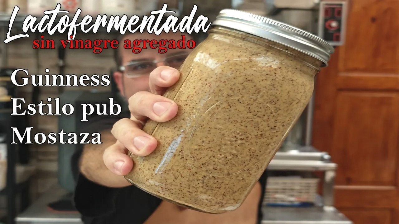 Mostaza Guinness estilo pub lactofermentada: cómo hacerla en casa