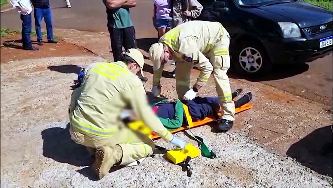 Menino de 13 anos é atropelado por carro no Bairro Interlagos, em Cascavel