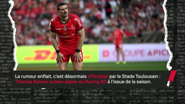 Stade Toulousain - Thomas Ramos va signer au Racing 92 en 2027 !