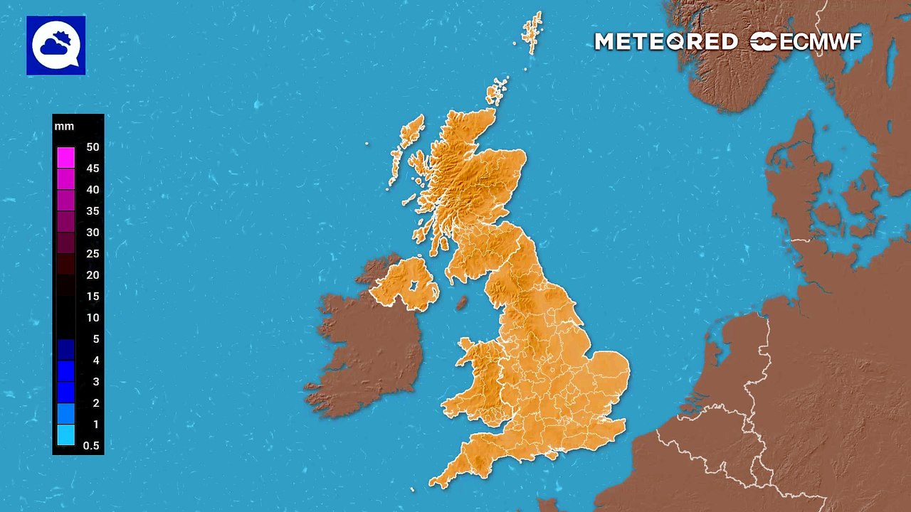 UK weather maps show where 50 mm of rain could fall on Wednesday