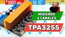 ¿Qué tan potente es un amplificador de 4 canales con TPA3255?