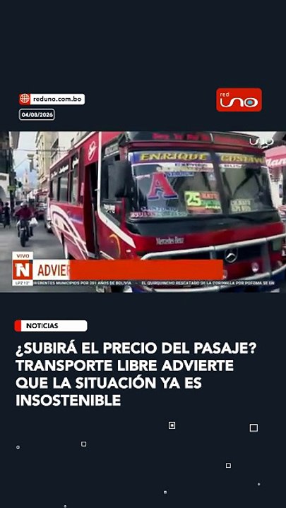 ¿Subirá el precio del pasaje? Transporte libre advierte que la situación ya es insostenible