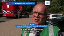 Fogo florestal alastra em reserva natural no sul dos Países Baixos