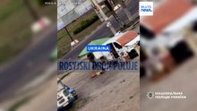 Wstrząsające nagranie: rosyjski dron ściga cywila na targu w Chersoniu