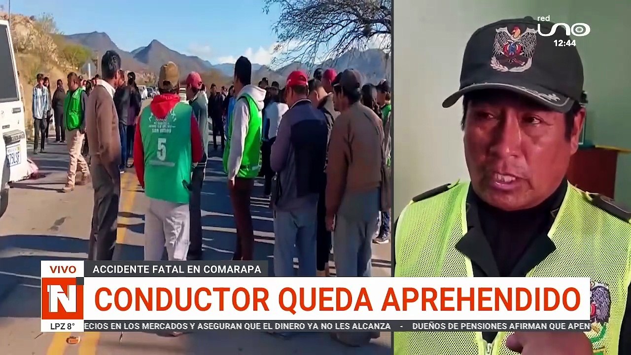 CONDUCTOR QUEDA APREHENDIDO