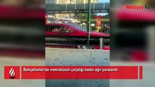 Bahçelievler'de metrobüsün çarptığı kadın ağır yaralandı