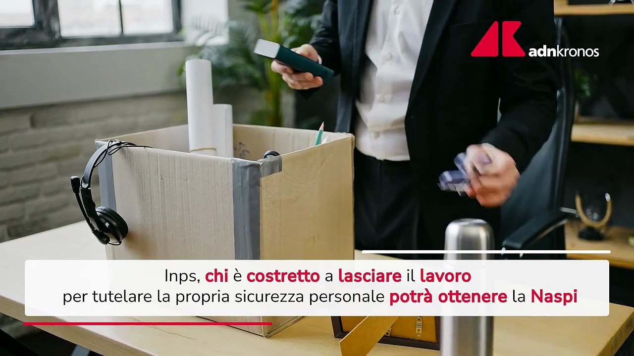 Violenza, Inps riconosce diritto a Naspi per chi è costretto a dimettersi dal lavoro