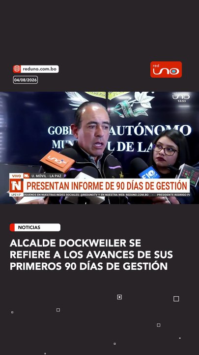 Alcalde Dockweiler se refiere a los avances de sus primeros 90 días de gestión