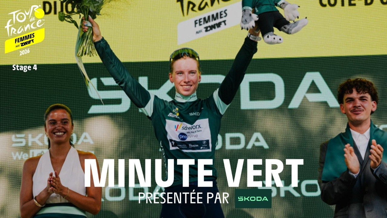 Tour de France Femmes avec Zwift 2026 - Stage 4 Škoda Green Jersey Minute