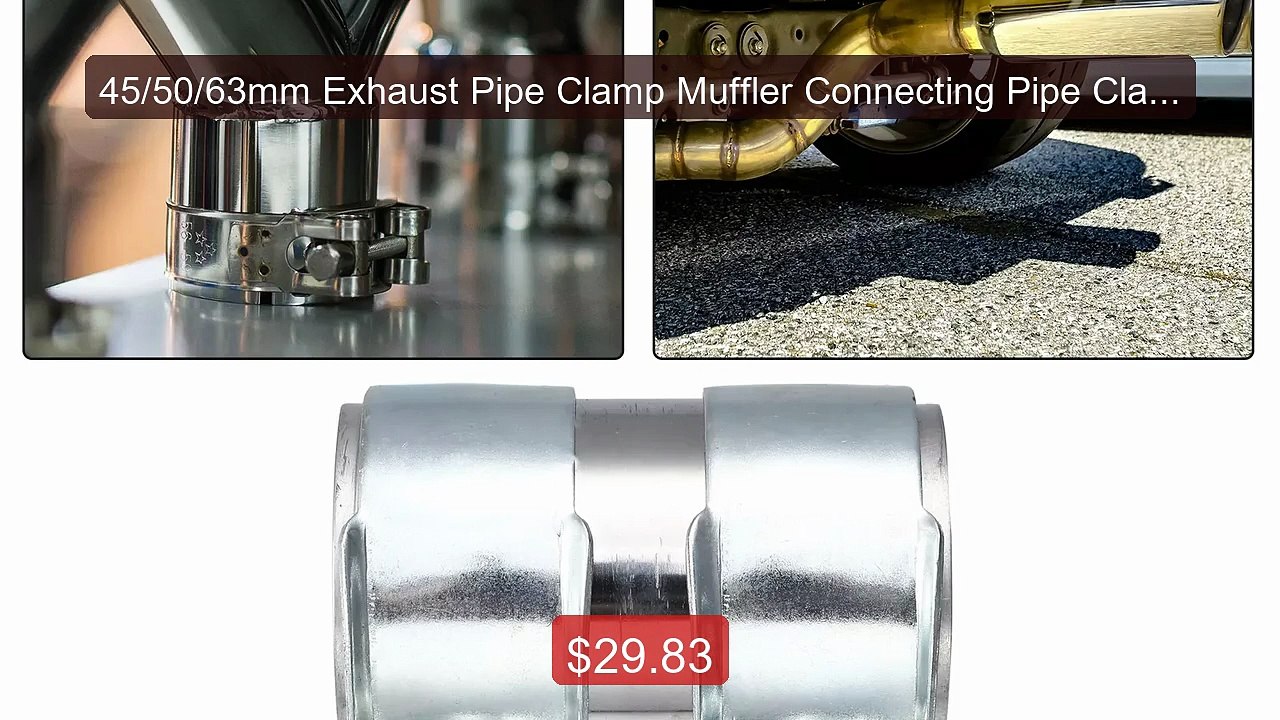45/50/63mm Exhaust Pipe Clamp Muffler Connectin...