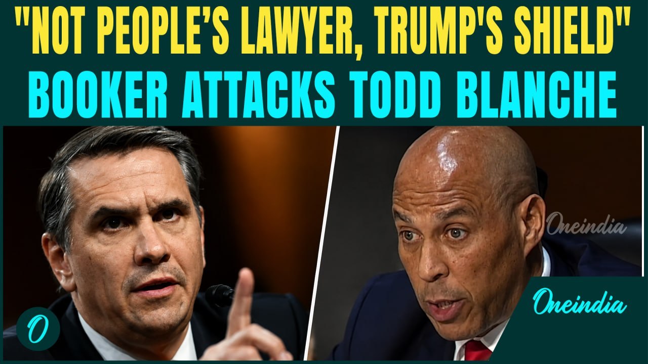 "He's Trump's Sword, Not America's Lawyer!" Booker BLASTS Todd Blanche's AG Nomination