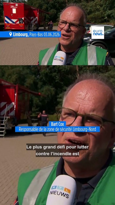 Un incendie de forêt progresse dans une réserve naturelle du sud-est des Pays-Bas