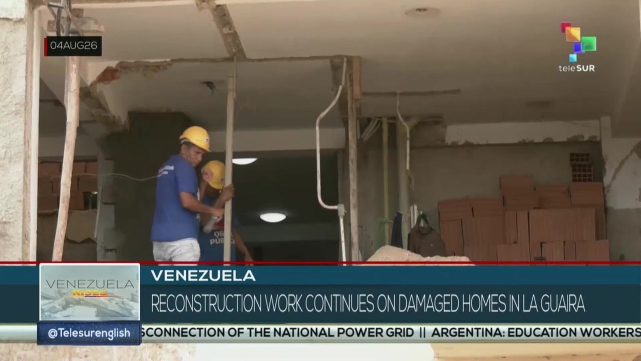 Venezuela, reconstruction work continues on damaged homes in La Guaira