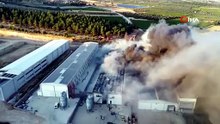 8 dönümlük yumurta tesisi alevlere teslim oldu! Milyonlarca liralık zarar oluştu