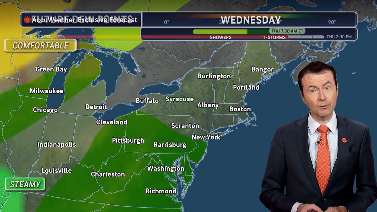 Showers and storms to soak Northeast and Southeast this week