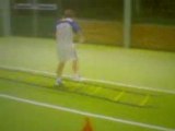 Junior Tennis Footwork Ladder Training