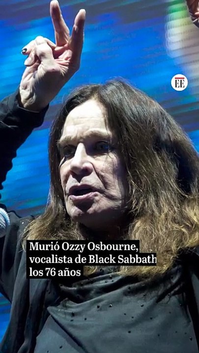 Murió Ozzy Osbourne, vocalista de Black Sabbath...